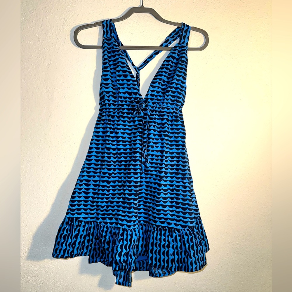 Blue Patterned DRESS - Brand is “Fourteenth & 9th” - size Medium